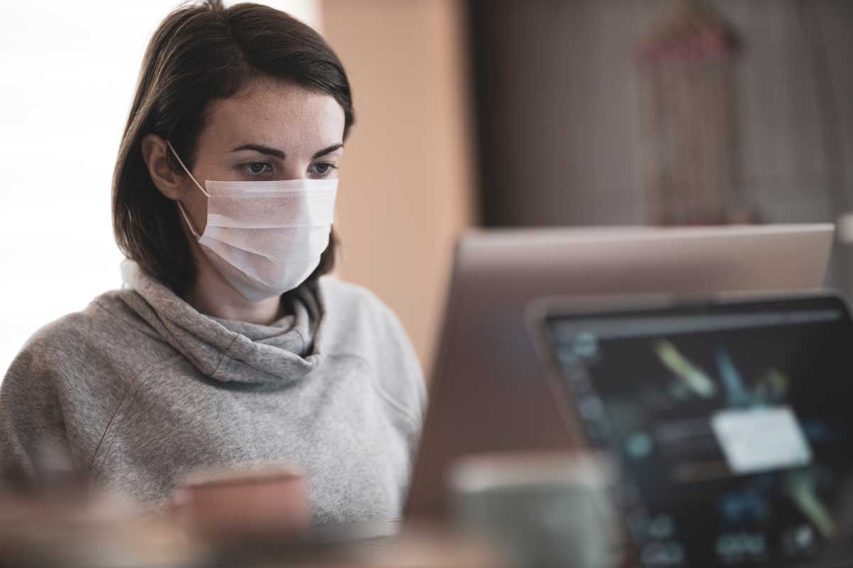 Masque au bureau Covid