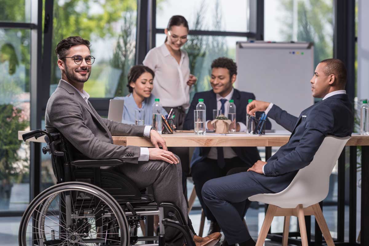 Personne handicapée au travail